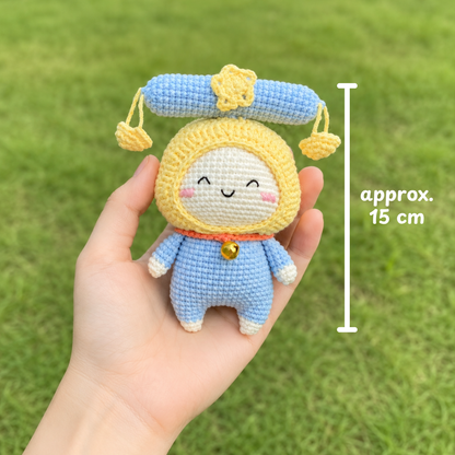 Crochet Libra Zodiac Keychain Pattern