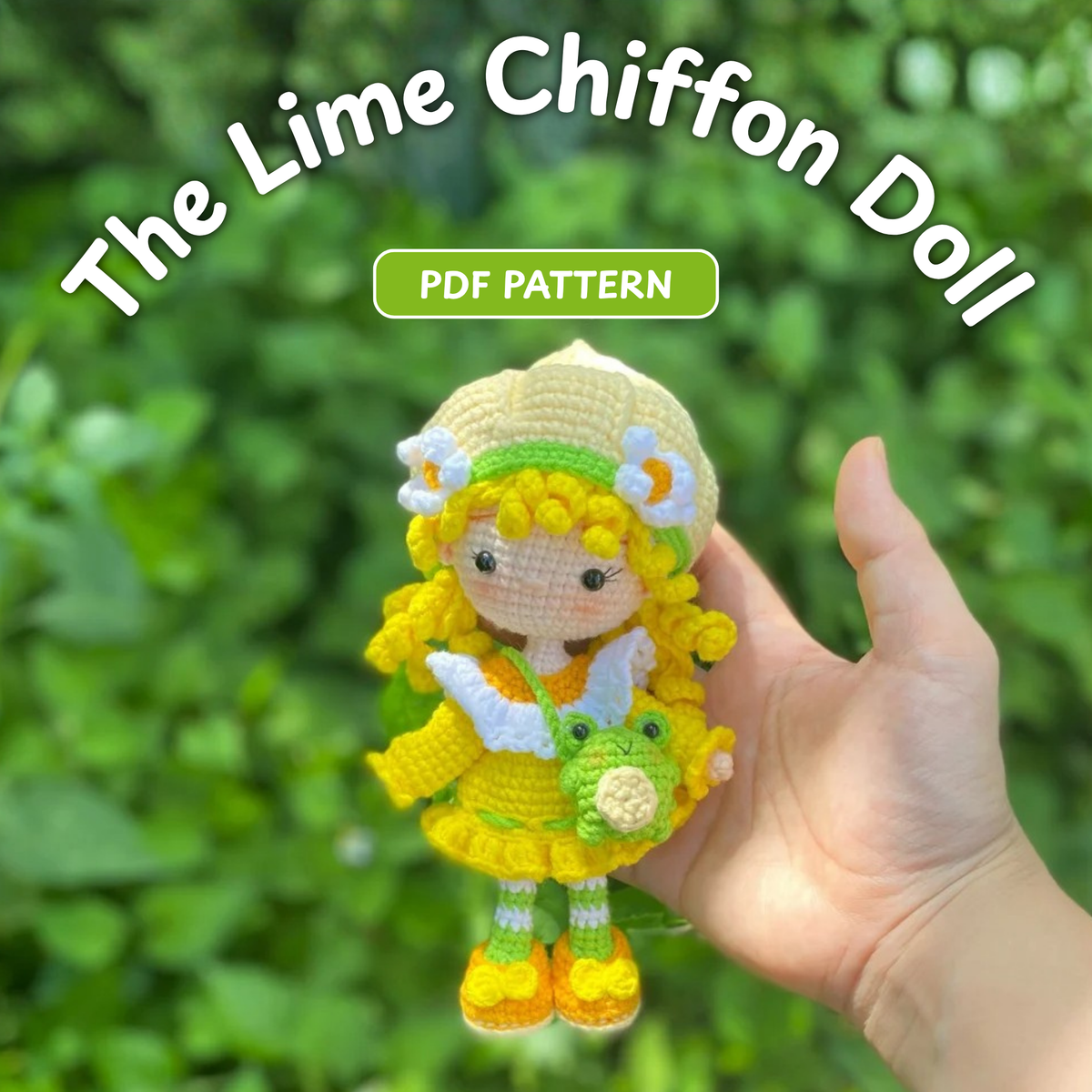 Crochet Lime Chiffon Chibi Doll Pattern