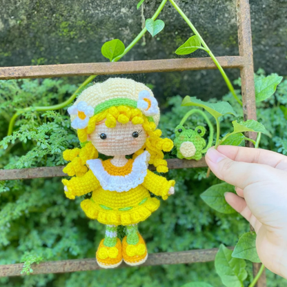 Crochet Lime Chiffon Chibi Doll Pattern