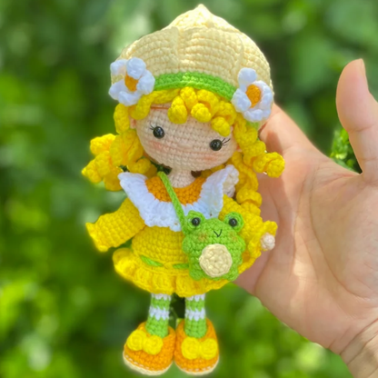 Crochet Lime Chiffon Chibi Doll Pattern