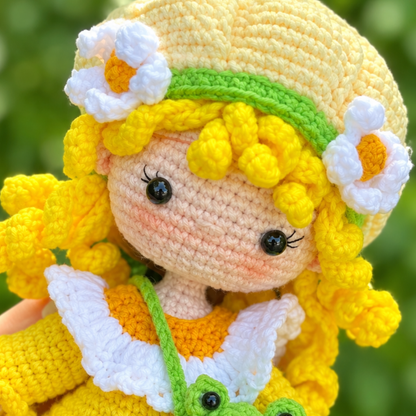 Crochet Lime Chiffon Chibi Doll Pattern