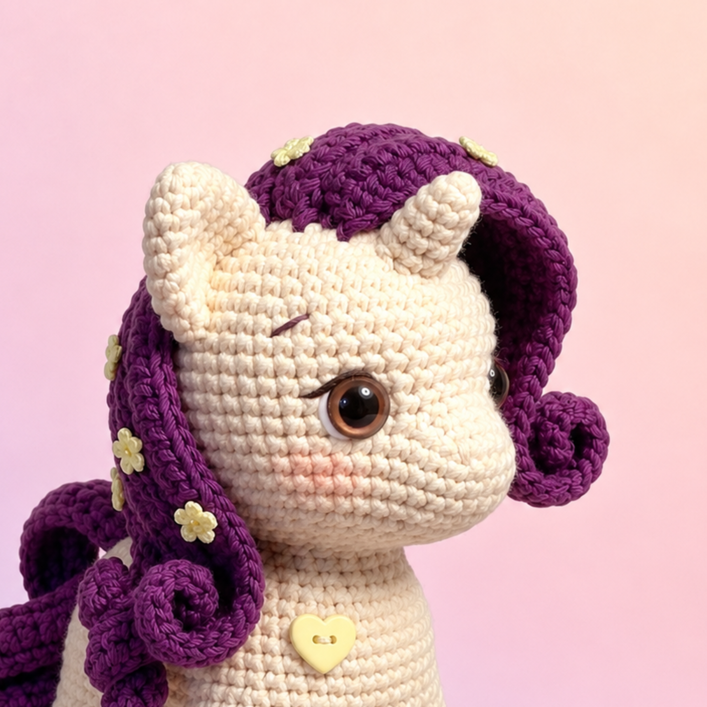 Crochet Fantasy Pony Amigurumi Pattern (6 Characters)