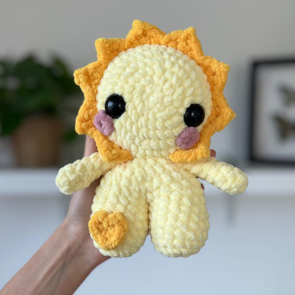 Lumi the Sun Baby Crochet Pattern (Amigurumi with Planet Earth)