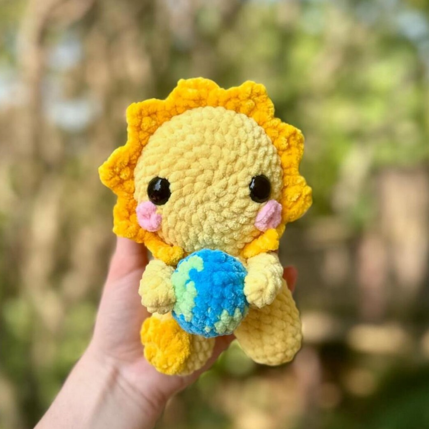 Lumi the Sun Baby Crochet Pattern (Amigurumi with Planet Earth)