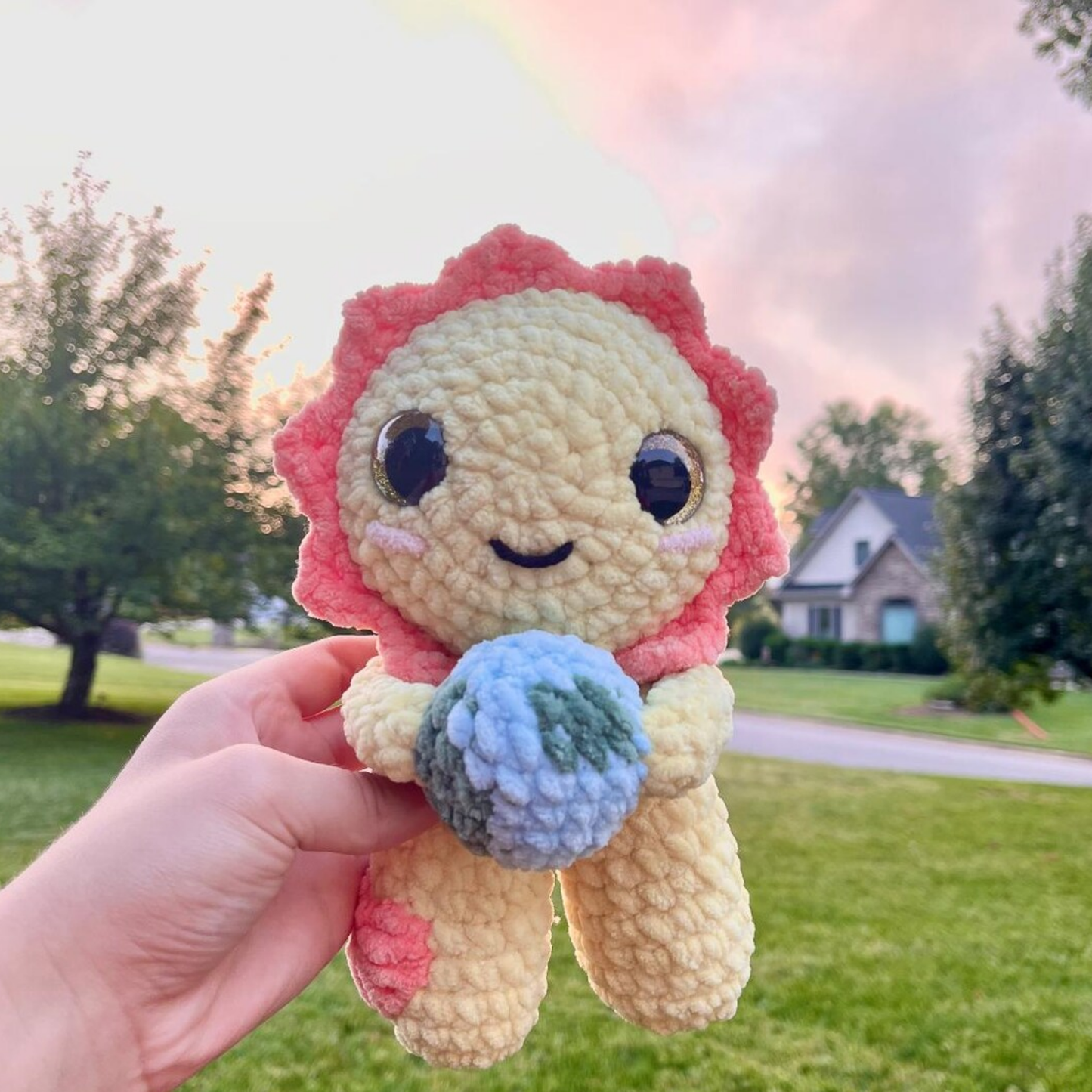 Lumi the Sun Baby Crochet Pattern (Amigurumi with Planet Earth)
