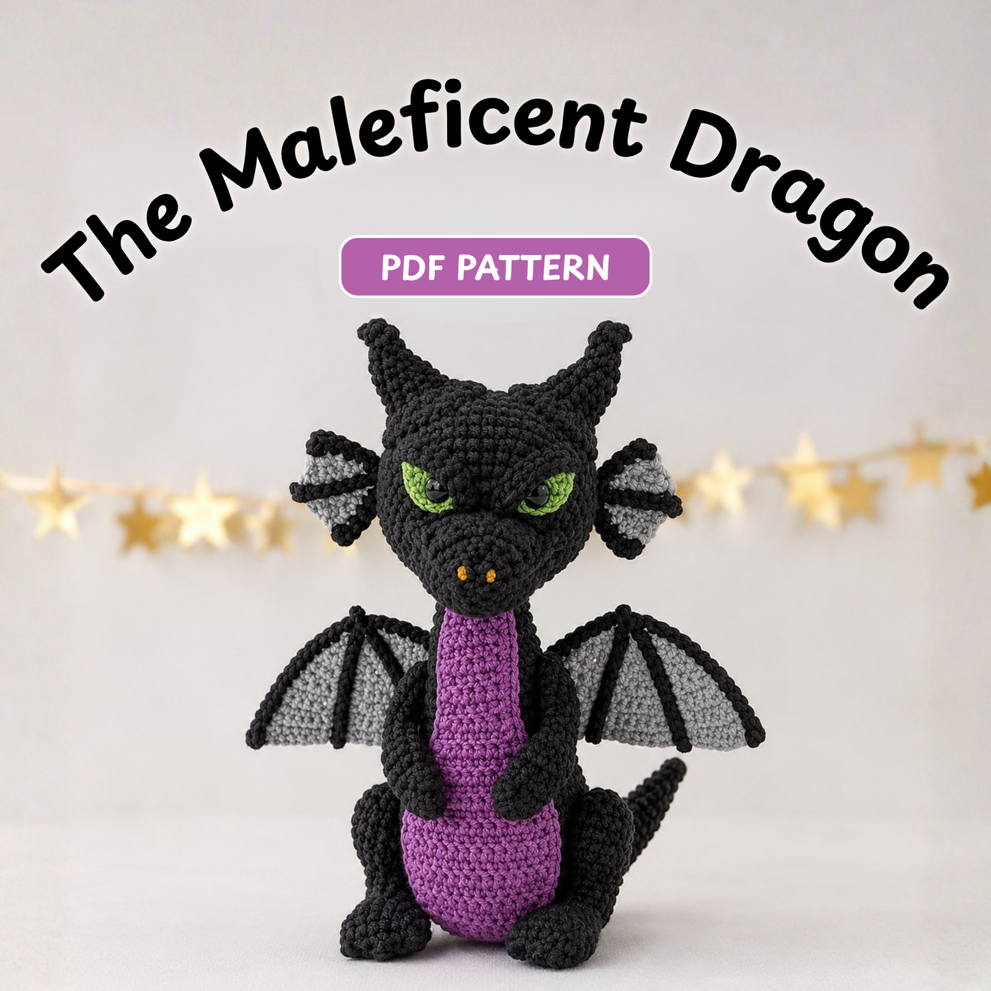 Crochet Maleficent Dragon Amigurumi Pattern