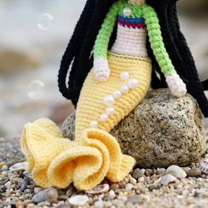 Crochet Mermaid Princess Mulan Doll Pattern
