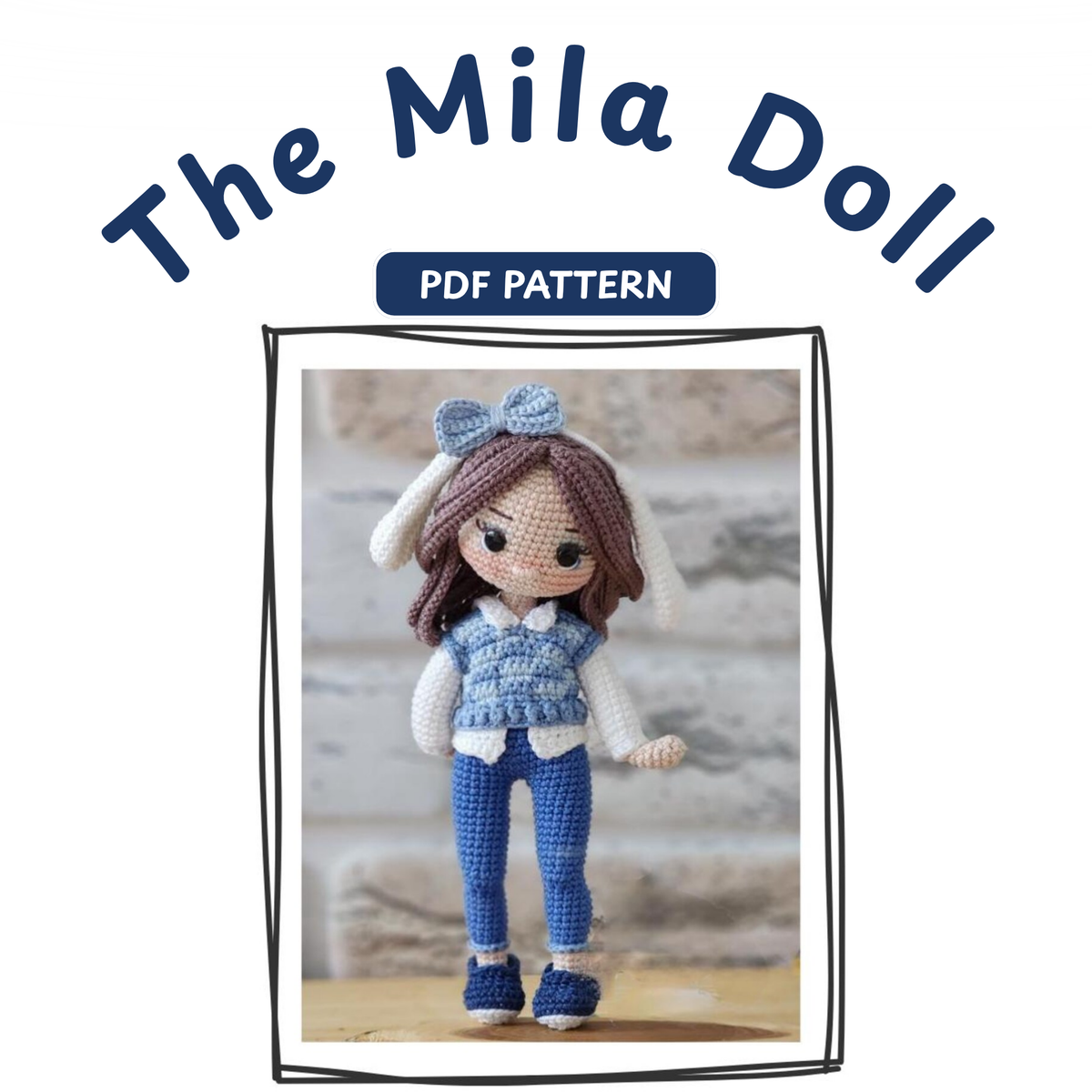 Crochet Mila Doll Pattern (With Bunny Friend)