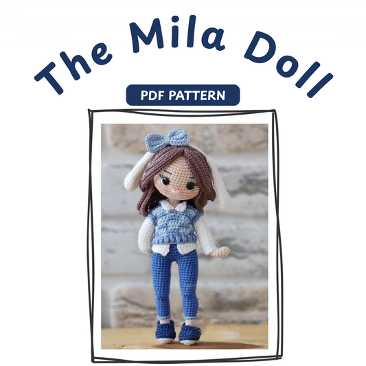 Crochet Mila Doll Pattern (With Bunny Friend)