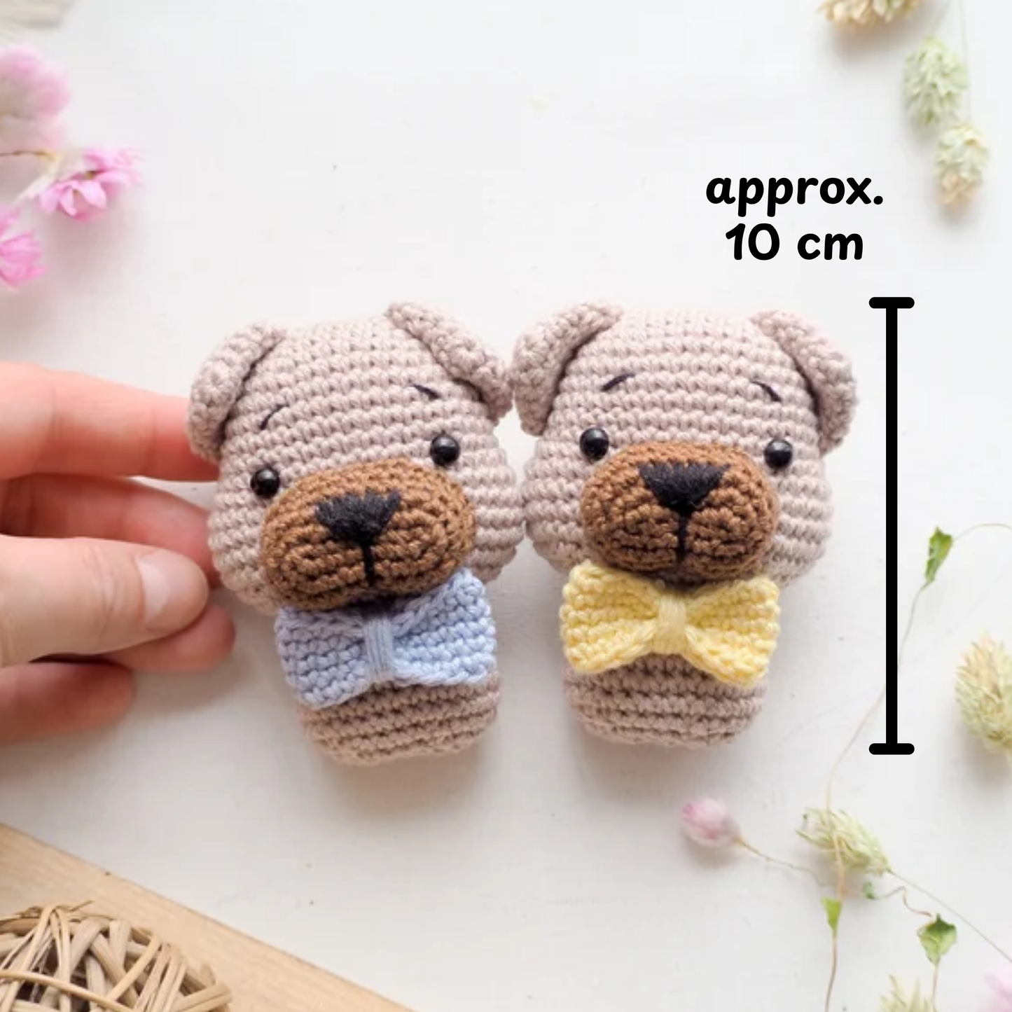 Crochet Mini Animals Pattern (Dog, Flamingo, Unicorn, Cat, Red Panda, Raccoon)