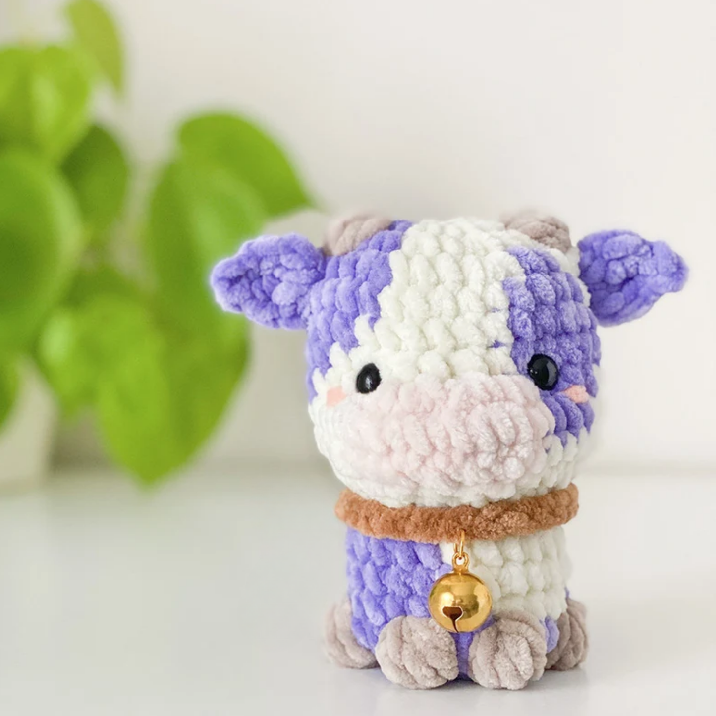 Crochet No Sew Cow Amigurumi Pattern (4-in-1)