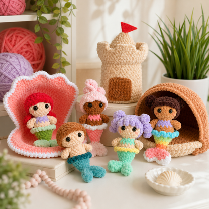 Crochet Hide-and-Sea Mermaids Pattern