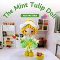 Crochet Mint Tulip Chibi Doll Pattern
