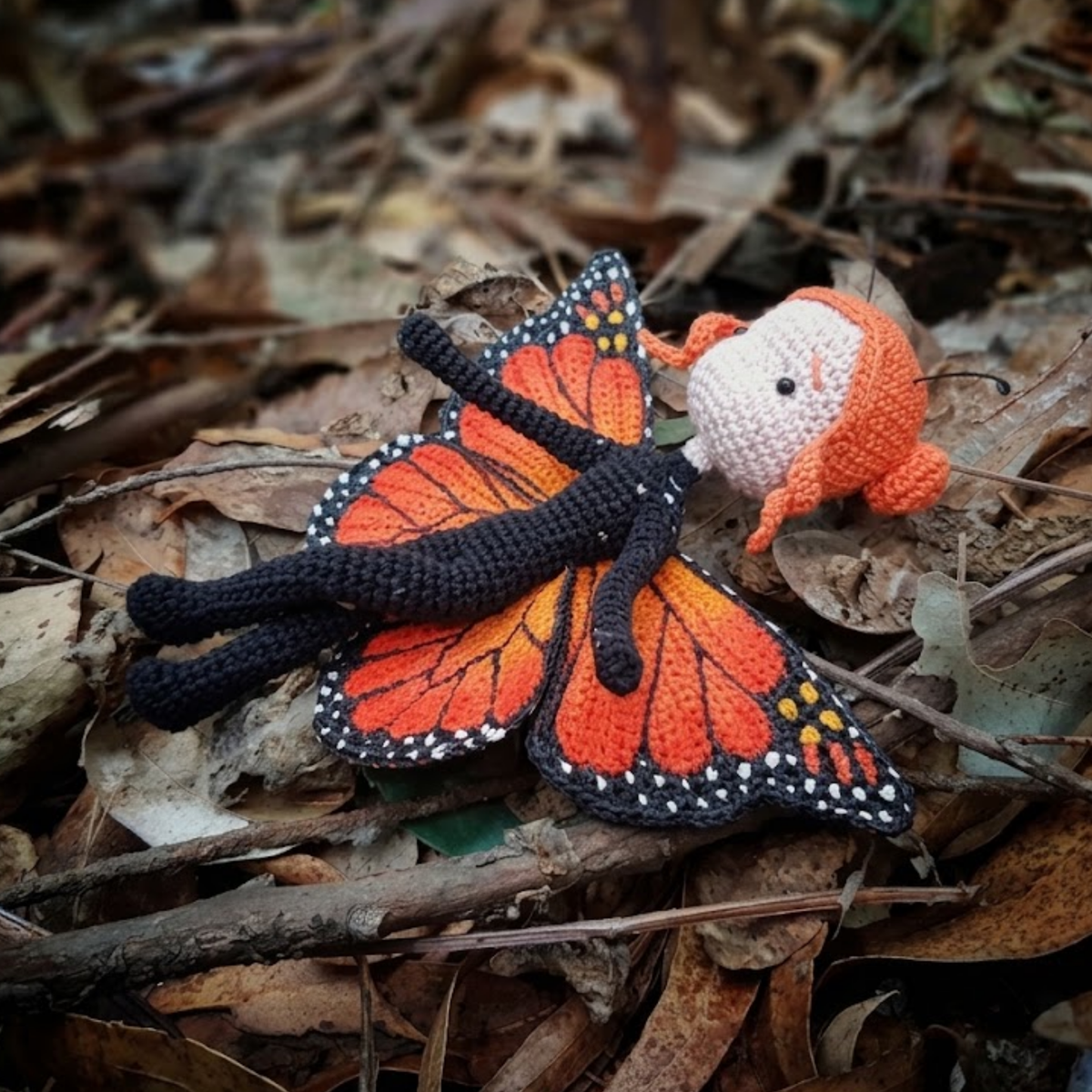 Crochet Monarch Girl Amigurumi Pattern