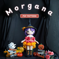 Crochet MORGANA Halloween Doll Pattern
