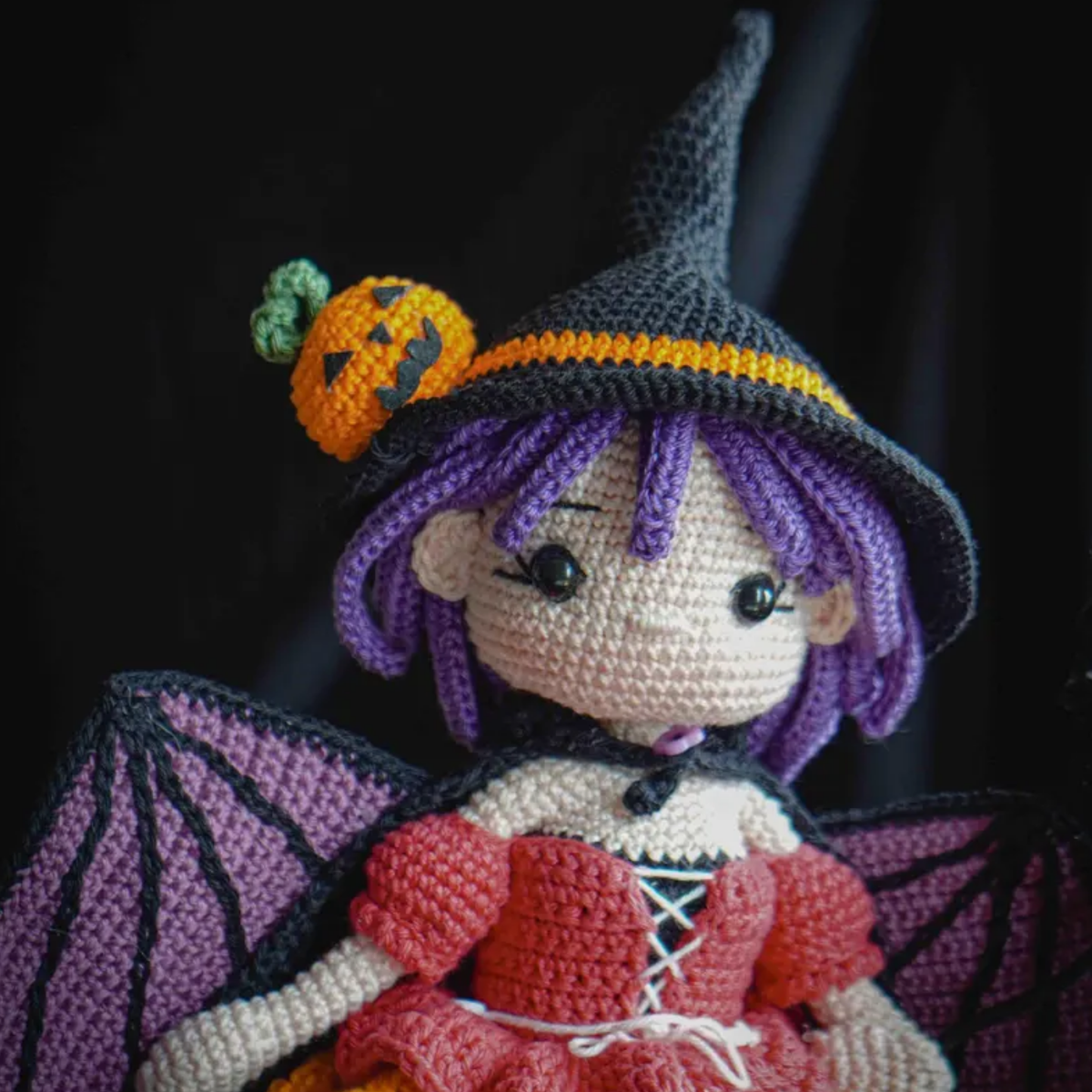 Crochet MORGANA Halloween Doll Pattern