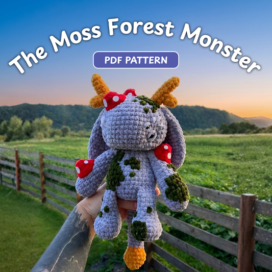 Crochet Forest Monster Amigurumi Pattern (Green Version)
