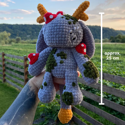 Crochet Forest Monster Amigurumi Pattern (Green Version)