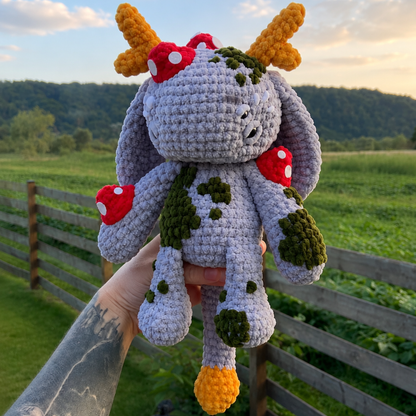 Crochet Forest Monster Amigurumi Pattern (Green Version)