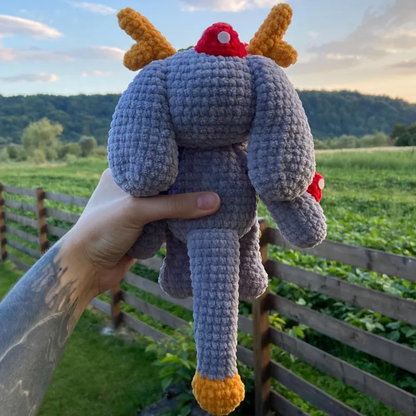 Crochet Forest Monster Amigurumi Pattern (Green Version)