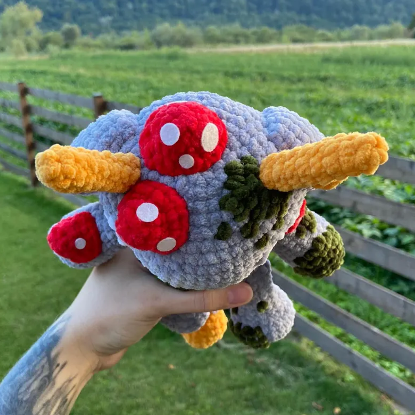 Crochet Forest Monster Amigurumi Pattern (Green Version)