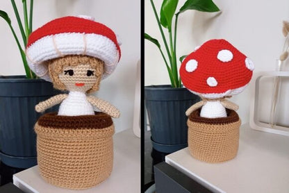 2 in 1 Mushroom Inside a Pot Crochet Pattern