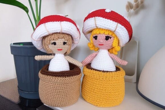2 in 1 Mushroom Inside a Pot Crochet Pattern