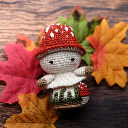 Crochet Mushroom Pixie Autumn Amigurumi Pattern