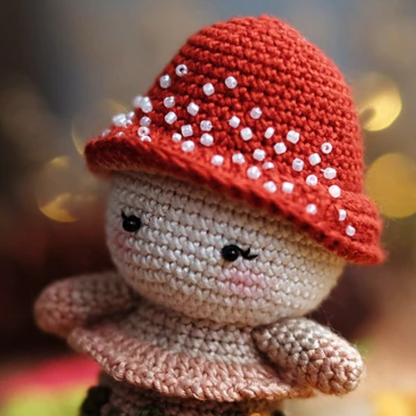 Crochet Mushroom Pixie Autumn Amigurumi Pattern