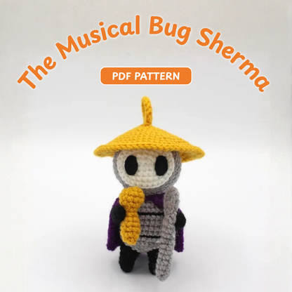 Crochet Musical Bug Sherma Amigurumi Pattern