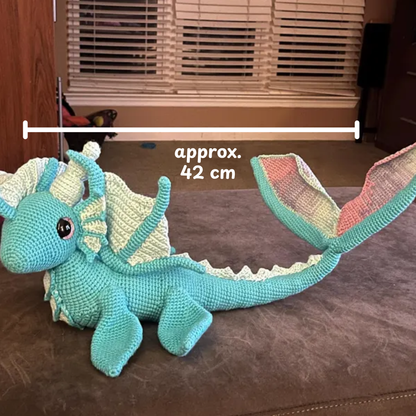 Crochet Nereida the Water Dragon Amigurumi Pattern