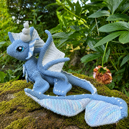 Crochet Nereida the Water Dragon Amigurumi Pattern