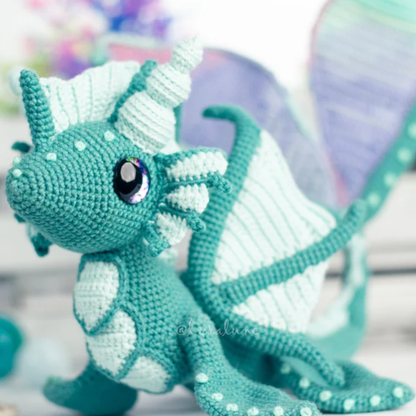 Crochet Nereida the Water Dragon Amigurumi Pattern