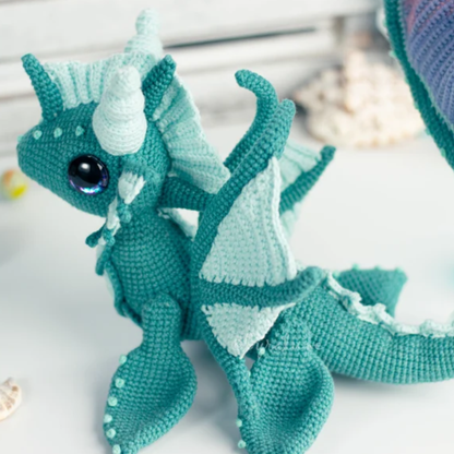 Crochet Nereida the Water Dragon Amigurumi Pattern