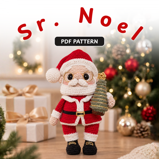 Crochet Sr. Noel Santa Claus Amigurumi Pattern (3 Figures)