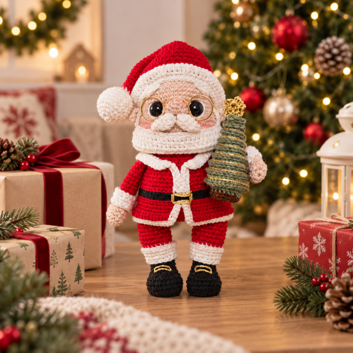Crochet Sr. Noel Santa Claus Amigurumi Pattern (3 Figures)