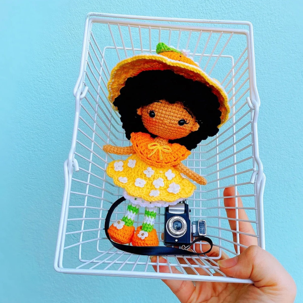 Crochet Orange Blossom Chibi Doll Pattern