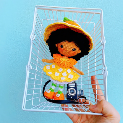 Crochet Orange Blossom Chibi Doll Pattern