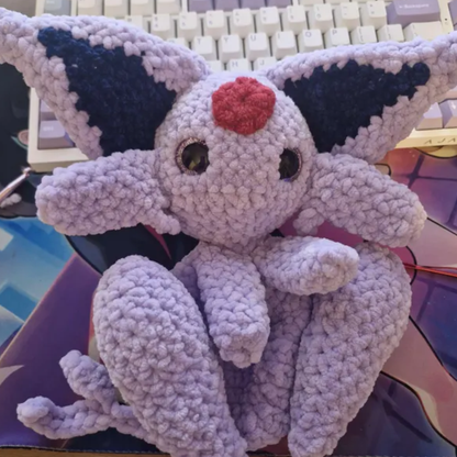 Crochet Espeon Amigurumi Pattern