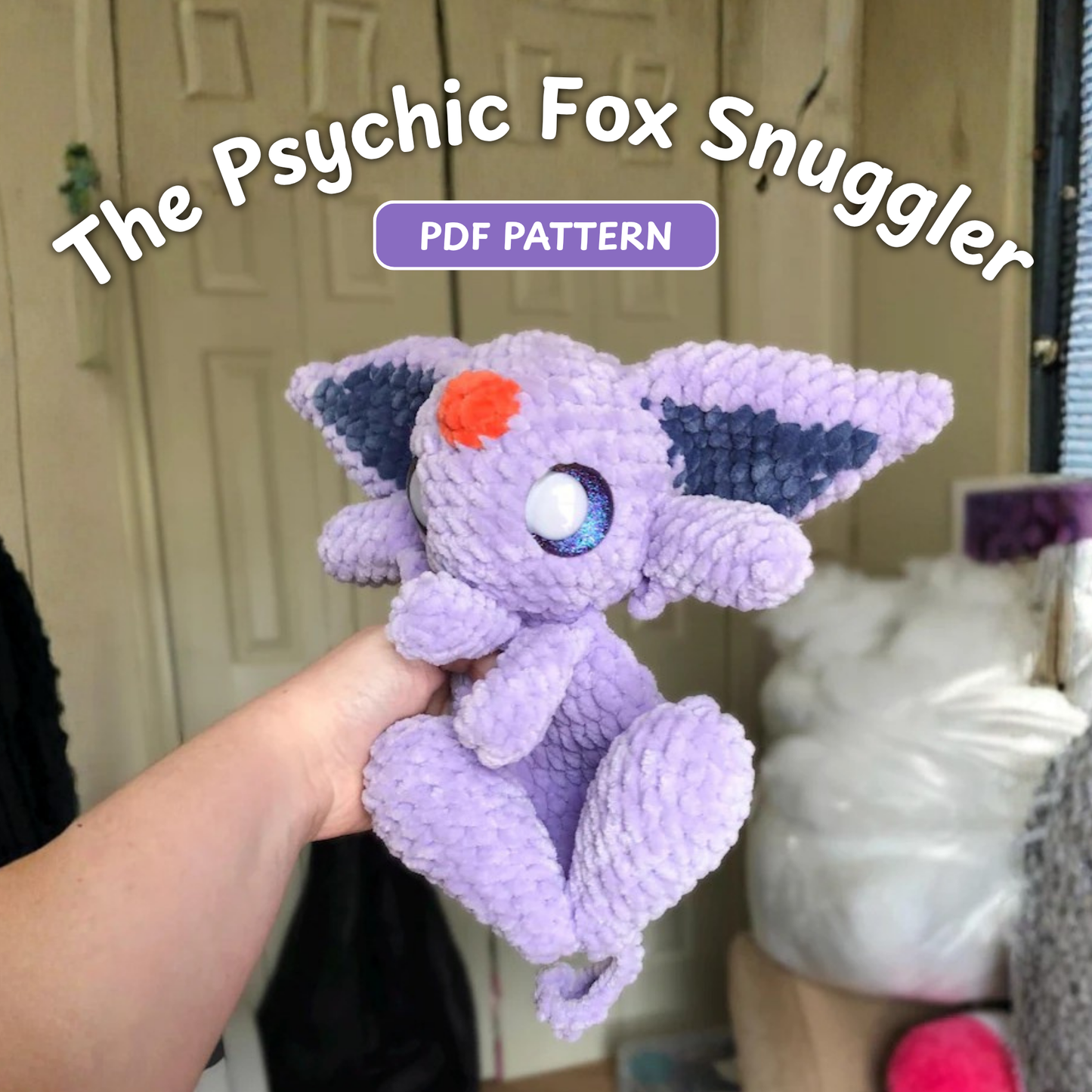 Crochet Espeon Amigurumi Pattern