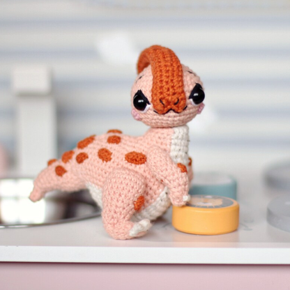 Crochet Parasaurolophus Dinosaur Amigurumi Pattern