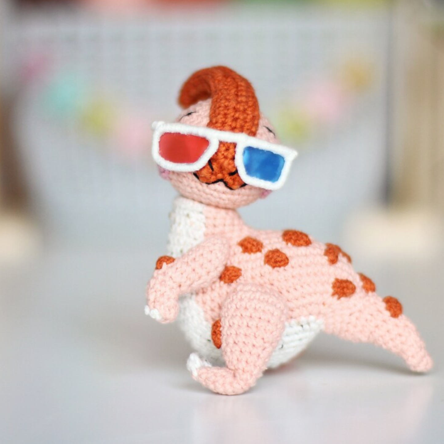 Crochet Parasaurolophus Dinosaur Amigurumi Pattern