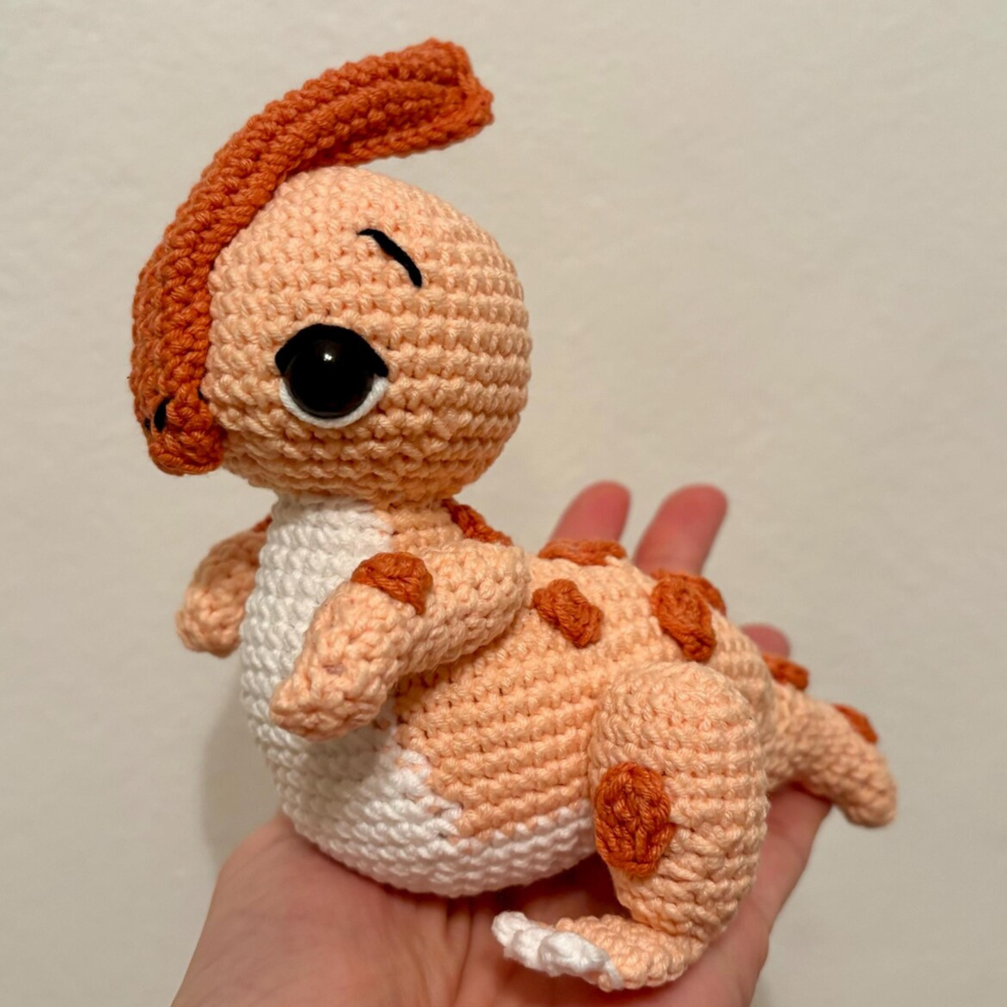 Crochet Parasaurolophus Dinosaur Amigurumi Pattern