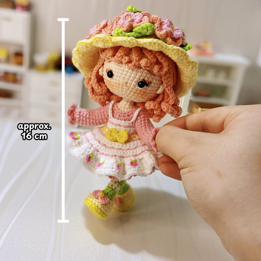 Crochet Peach Blush Chibi Doll Pattern