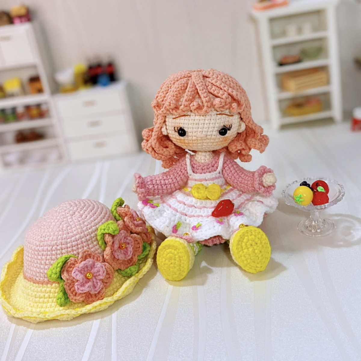 Crochet Peach Blush Chibi Doll Pattern