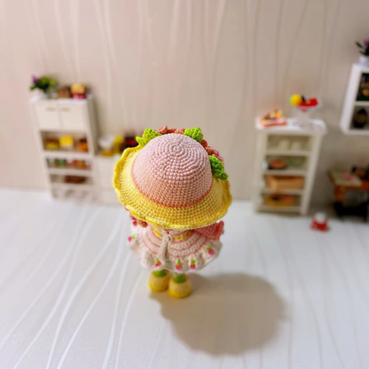 Crochet Peach Blush Chibi Doll Pattern