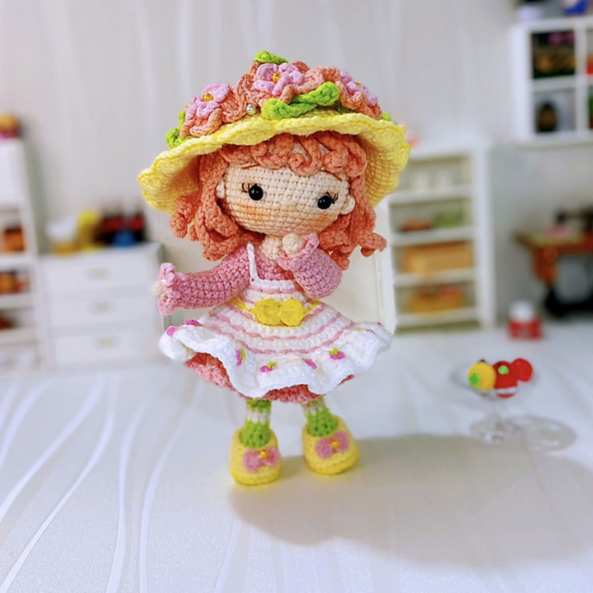 Crochet Peach Blush Chibi Doll Pattern