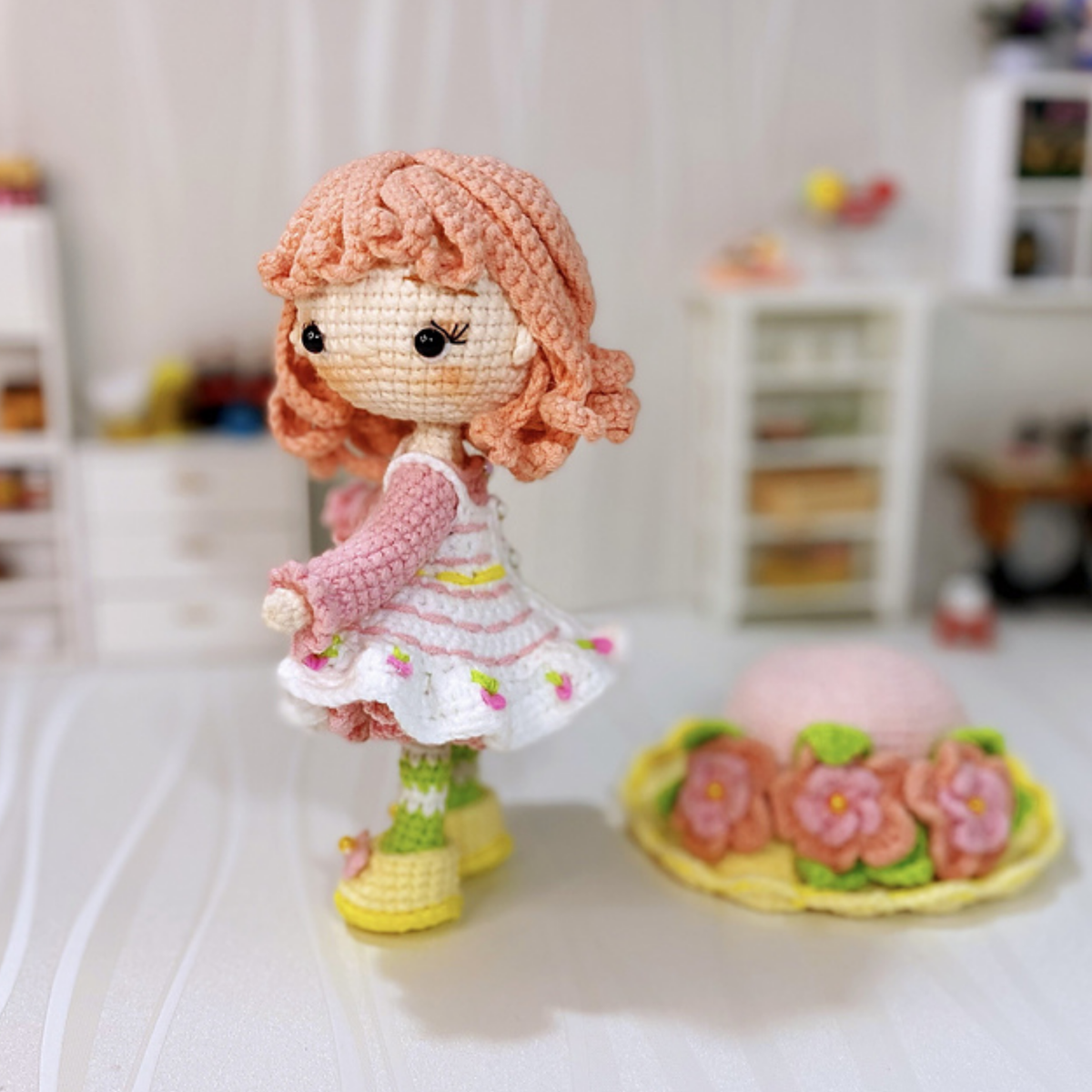 Crochet Peach Blush Chibi Doll Pattern