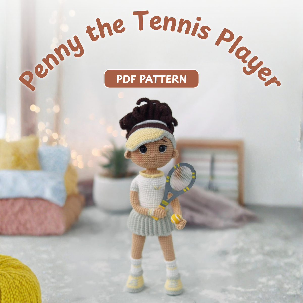 Crochet Penny the Tennis Player Doll Pattern