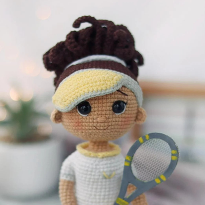 Crochet Penny the Tennis Player Doll Pattern